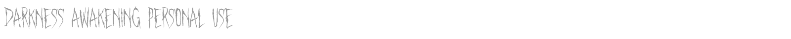 Darkness Awakening font preview